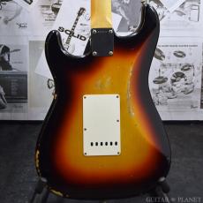 Fender Custom Shop Guitar Planet Exclusive 1963 Stratocaster Relic -Wide Black 3 Color Sunburst-_3