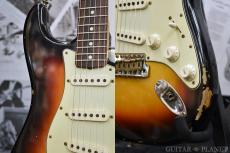 Fender Custom Shop Guitar Planet Exclusive 1963 Stratocaster Relic -Wide Black 3 Color Sunburst-_9