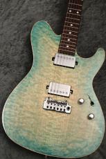 Sugi Custom Order DS496C 5A Quilt Maple/HM/Ash Aqua Green Burst #S250105 【ココボロ指板】【現地選定材】