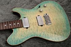 Sugi Custom Order DS496C 5A Quilt Maple/HM/Ash Aqua Green Burst #S250105 【ココボロ指板】【現地選定材】_5