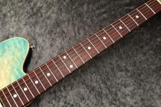 Sugi Custom Order DS496C 5A Quilt Maple/HM/Ash Aqua Green Burst #S250105 【ココボロ指板】【現地選定材】_9