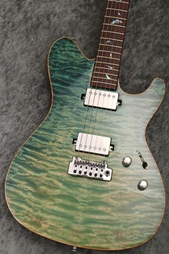 Sugi Custom Order DS496C 6A Quilt Maple/HM/F-Maho Lake Green #S250137 【ココボロ指板】【現地選定材】