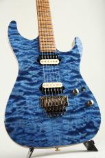 Suhr Custom Standard Quilt Maple Top Black Limba Back / Trans Blue 2024_4