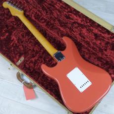 Fender Dealer Exclusive American Vintage II 1961 Stratocaster AAA Flame Maple Neck Fiesta Red_6