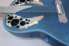 Ovation uper Adamas 1687-5 (Black) /　Non Cutaway・Carbon Graphite Top・Lyrachord Side and Back・Deep Bowl・Adamas Double Epaulet Leaf Hole・Walnut Neck and Bridge・Preamp OP-24 【With Original Hard Case】  1994年製_12