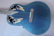 Ovation uper Adamas 1687-5 (Black) /　Non Cutaway・Carbon Graphite Top・Lyrachord Side and Back・Deep Bowl・Adamas Double Epaulet Leaf Hole・Walnut Neck and Bridge・Preamp OP-24 【With Original Hard Case】  1994年製_2