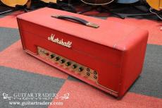 Marshall 1969 JMP50 "Super Lead "Model 1987 Plexi Panel with Red Levant Tolex_3