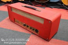 Marshall 1969 JMP50 "Super Lead "Model 1987 Plexi Panel with Red Levant Tolex_4