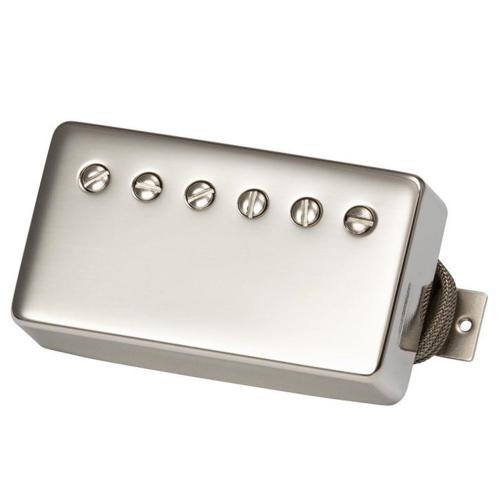 Gibson Custombucker Plus Nickel (Double Black Nickel Cover Unpotted 2-Conductor Alnico 3 8.6K)