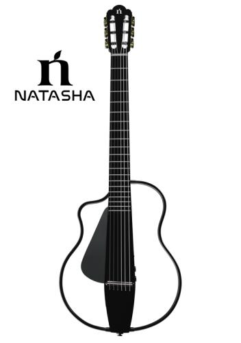 NATASHA NBSG Nylon "Lefty" Smart Guitar Black《エレガット/サイレントギター》【オンラインストア限定】