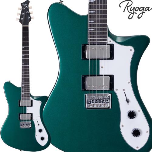 RYOGA SKATER Deep Forest Green エレキギター ハムバッカー ベイクドメイプルネック ディープグリーンスケーター