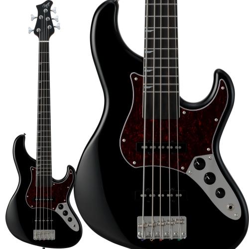 RYOGA VAL-BASS5 BLK 5弦ベース パッシブ 北米産アルダーボディ ジャズベースタイプ ブラック 黒