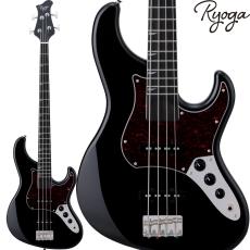 RYOGA VAL-BASS Black エレキベース ジャズベースタイプ ベイクドメイプルネック