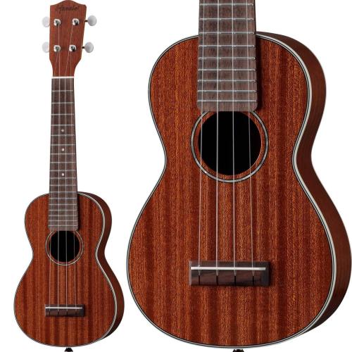 Hanalei HUK-300SII ソプラノウクレレ マホガニーオール単板ボディ ステンレス製ラウンドエッジフレット