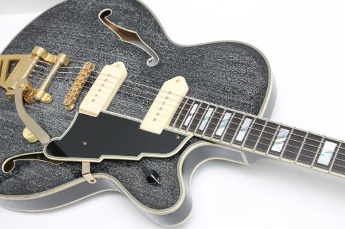 D'Angelico Excel 59 Shield Tremolo Black Dog / 3.34kg【新品特価!】