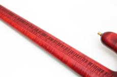 Warwick Custom Shop Master Built Streamer Stage I 5st Broad Neck / Burgundy Red Transparent Satin_4