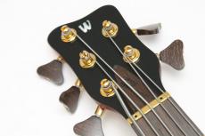 Warwick Custom Shop Master Built Streamer Stage I 5st Broad Neck / Burgundy Red Transparent Satin_10