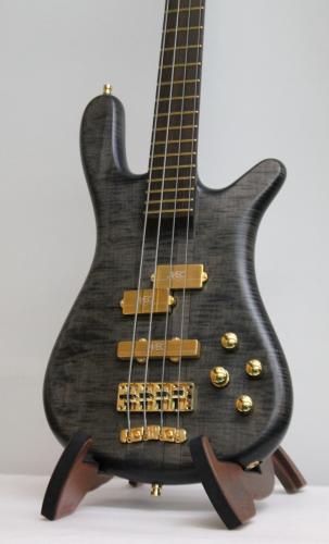 Warwick Custom Shop Master Built Streamer Stage I 4st / Nirvana Black Transparent Satin