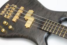 Warwick Custom Shop Master Built Streamer Stage I 4st / Nirvana Black Transparent Satin_2