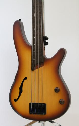 Ibanez SRH500F / Natural Browned Burst Flat【ホロウ×フレットレス】