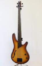 Ibanez SRH500F / Natural Browned Burst Flat【ホロウ×フレットレス】_4
