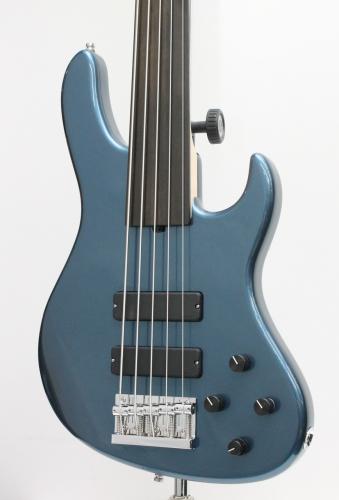 Sadowsky MetroLine ML24 MS5 ASH Fretless / Solid Dark Lake Placid Blue Metalic High Polish【5弦フレットレス】