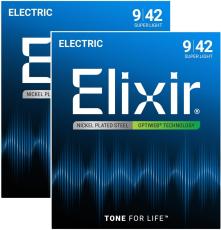Elixir OPTIWEB SUPER LIGHT #19002 2pack【09-42/エレキギター弦/2個セット】