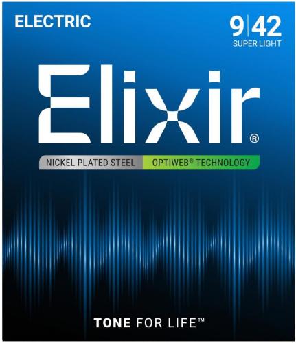 Elixir OPTIWEB SUPER LIGHT #19002【09-42/エレキギター弦】