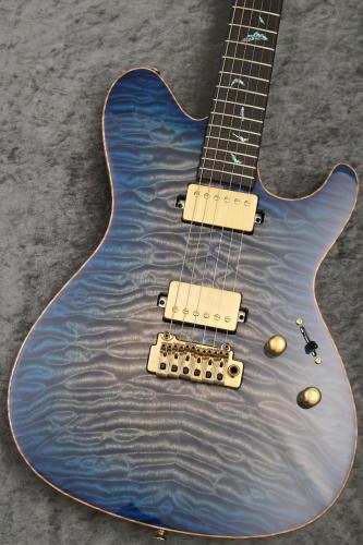 Sugi Custom Order DS496E 6A Quilt Maple/HM/F-Maho Dark See Through Blue #S250138 【現地選定材】