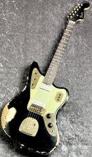 Fender Custom Shop Custom Build 1962 Jaguar Heavy Relic Black Over Olympic White ≒3.84kg #R149728_2