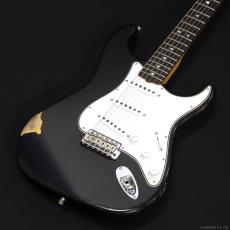 Fender Custom Shop Masterbuilt W23 Limited 1963 Stratocaster Relic w/CC Hardware by David Brown [Black over 3-Tone Sunb