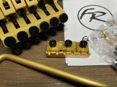 Floyd Rose FRTS3000SR2 Special Series Tremolo System R2 Nut Satin Gold_4