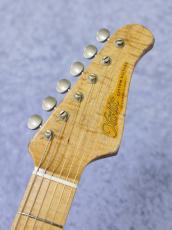 XOTiC XSC-2 Roasted Flame Maple Neck Heavy Aged ~Mercedes Blue Metallic~ 4040_5