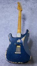 XOTiC XSC-2 Roasted Flame Maple Neck Heavy Aged ~Mercedes Blue Metallic~ 4040_10