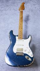 XOTiC XSC-2 Roasted Flame Maple Neck Heavy Aged ~Mercedes Blue Metallic~ 4041_2