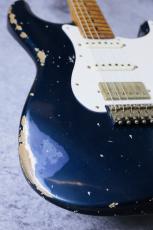 XOTiC XSC-2 Roasted Flame Maple Neck Heavy Aged ~Mercedes Blue Metallic~ 4041_3