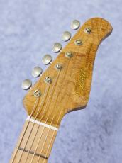 XOTiC XSC-2 Roasted Flame Maple Neck Heavy Aged ~Mercedes Blue Metallic~ 4041_5