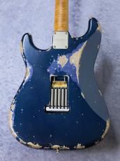 XOTiC XSC-2 Roasted Flame Maple Neck Heavy Aged ~Mercedes Blue Metallic~ 4041_10