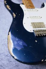 XOTiC XSC-2 5A Grade Roasted Flame Maple Neck ~Mercedes Blue Metallic ~ 4038_3