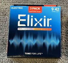 Elixir 【3セットパック】NANOWEB SUPER LIGHT #16566 3pack【09-42/エレキギター弦】
