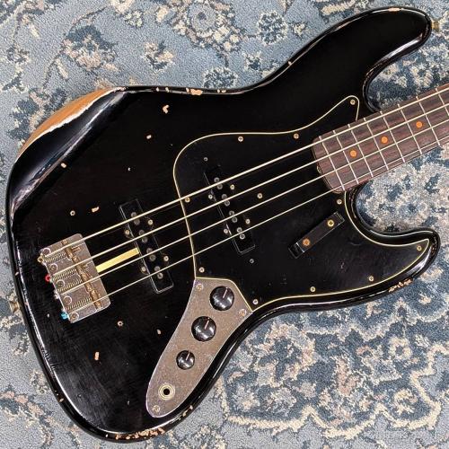 Fender Custom Shop ~Bass Planet Spec~ 1962 Jazz Bass Relic Josefina Jaco Pickups -Aged Black w/Matching Head-