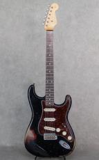 Fender Custom Shop MBS 1962 Stratocaster Heavy Relic Black Overlay Seminole Red Built by Jason Smith_2