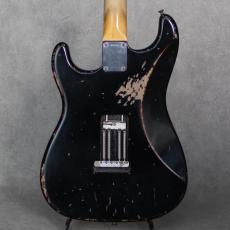 Fender Custom Shop MBS 1962 Stratocaster Heavy Relic Black Overlay Seminole Red Built by Jason Smith_3