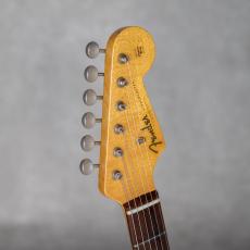 Fender Custom Shop MBS 1962 Stratocaster Heavy Relic Black Overlay Seminole Red Built by Jason Smith_9