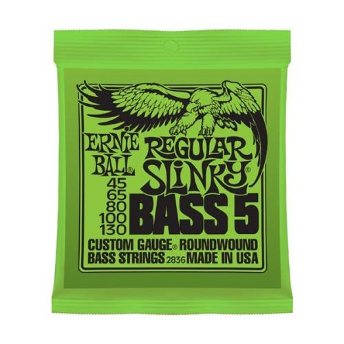 ERNIE BALL 2836 ニッケル 45-130 5-STRING レギュラースリンキー5弦エレキベース弦