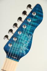 TOPROCK Guitars Tokyo ST-6G Custom Drop Top Quilt / Alder Trans Blue Burst_5