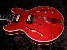 Gibson Custom Shop Demo Mod Collection CS-356 Figured Top Finger Tail Piece w/ Ebony Fingerboard Gloss "MOD" : Faded Cherry_4