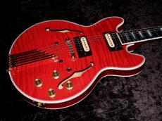 Gibson Custom Shop Demo Mod Collection CS-356 Figured Top Finger Tail Piece w/ Ebony Fingerboard Gloss "MOD" : Faded Cherry_7