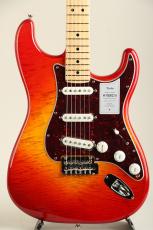 Fender 2024 Collection Hybrid II Stratocaster Maple Flame Sunset Orange Transparent 【S/N JD24030435】