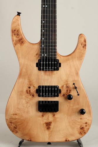 Charvel Pro-Mod DK24 HH HT E Mahogany with Poplar Burl, Ebony Desert Sand【S/N MC25003461】